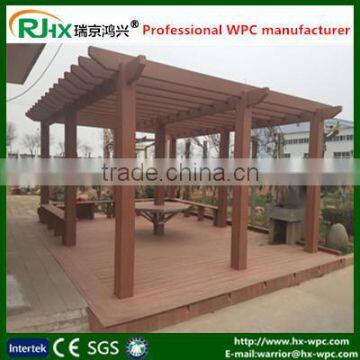 wood plastic composite grape pergola for outdoor pergola 3x3m