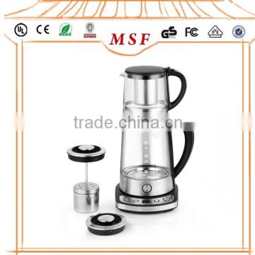 glass 2 in 1 tea maker and water kettle