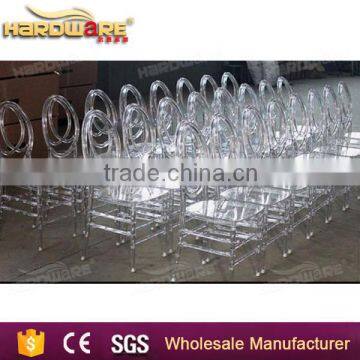 Resin Clear Chiavari Chair for Banquet and Wedding , Transparent Round Back Chair photo-2