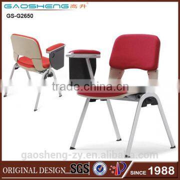 New design conference stacking office chair with writing tablet GS-2650