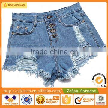 2016 OEM Service Sexy Loose Shorts Women Fashion Ripped Jeans Shorts                        
                                                Quality Choice