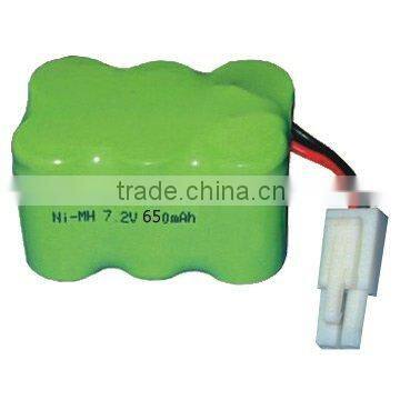 AA 650mAh 7.2v Ni-mh rechargeable battery pack