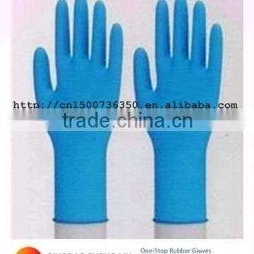 4 mil Medical and food grade,Disposable powder free blue Nitrile exam gloves