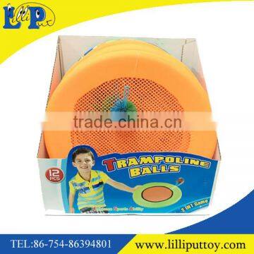 Outdoor sport plastic trampoline toy ball for children