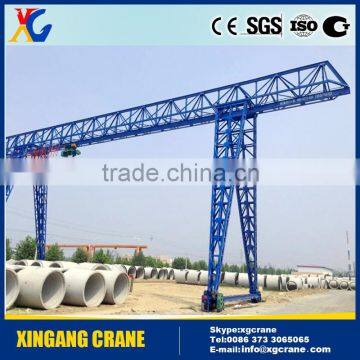 Box type single girder electric gantry crane 10 ton