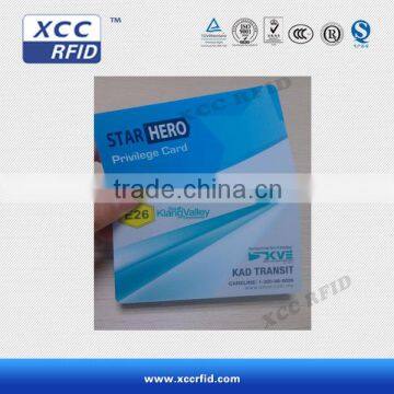 ISO Custom PVC UHF + F08 Dual Chip RFID Card For Two Application photo-3