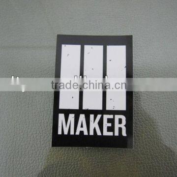 square sticker printable with screen printing inks(M-A102)