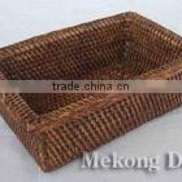 Woven 100% Rattan Memo Basket