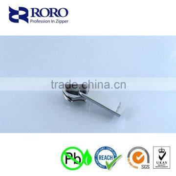 RORO1512302#10 Zinc Alloy Silver White Zipper Silder and Puller Design photo-1