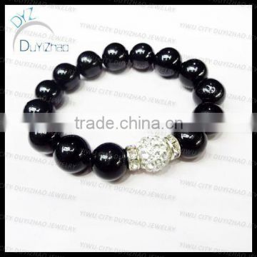 Fashion nature stone shamballa bracelet