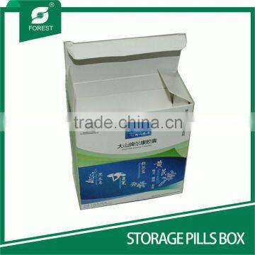 ECO-FRIENDLY CHIPBOARD BOXES FOLDED STORAGE PILLS BOX photo-2