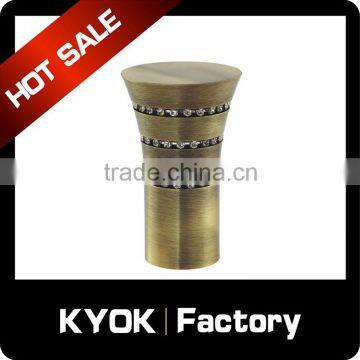 KYOK 2016 clear glass curtain finials,classic and swivel curtain finials