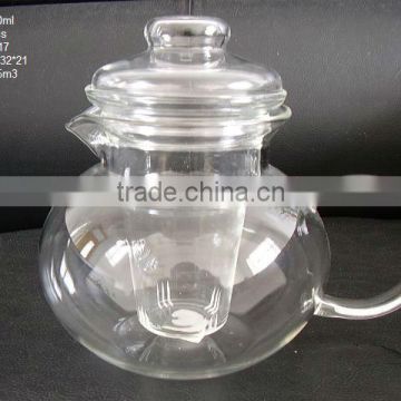 heat resistant Borosilicate glass tea pot cup