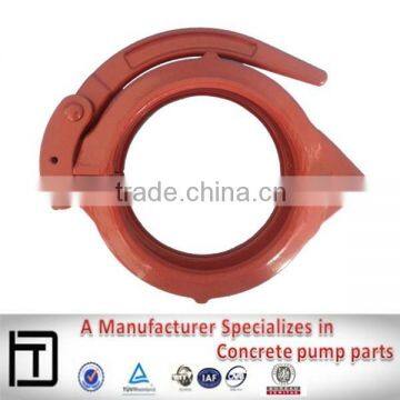 snap coupling clamp for concrete pump pipe