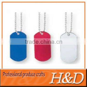 Various Colors cheap personalized dog tags with long metal chain