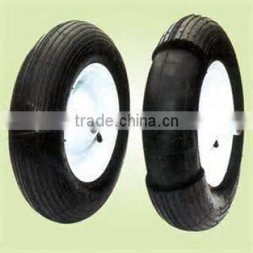 HOT SALE PR3006 4.00-8 rubber wheel