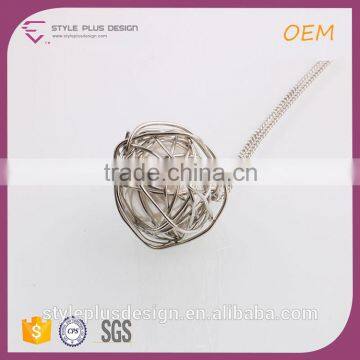 N74396K01 3D Screw Solid Ball Freshwater Baroque Pearl Necklace From Pearl Updated Collection photo-3