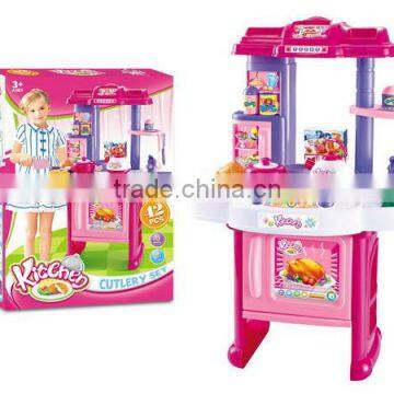 Multifunction Children Funny Kitchen Table Sets with Music and Light Toys