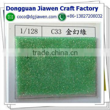 bright green glitter powder for nail decoration