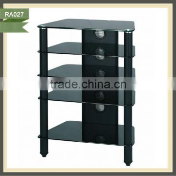 Fashion Tempered Adjustable Glass TV Stand HIFI Units RA027