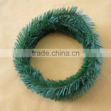 30cm PET evergreen Christmas wreath hanging decoration