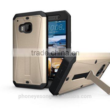 3 in 1 Heavy Duty Defender Shockproof Cover with stand for HTC ONE M9