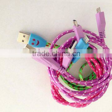 1.2m micro usb cable 2m micro data cable with CE ROHS approved for smartphone