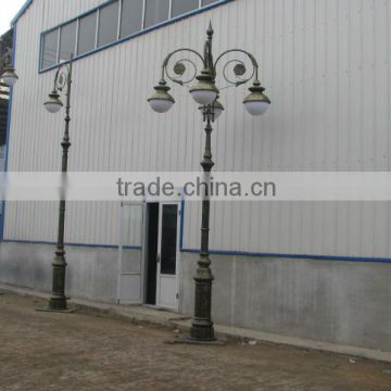 Decorative garden lighting pole