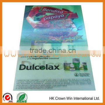 Large size 3D lenticular poster