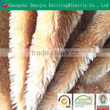 100% polyester polyester supersoft faux fur long pile from China Factory