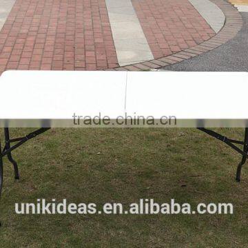 wholesale cheap folding plastic outdoor dinning table cheap length folding table with metal tube