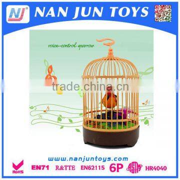 Wholesale recording bird with cage for kids