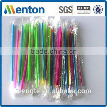 plastic colorful small juice straw