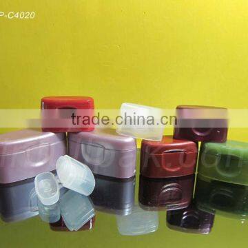 Colorful flip top cap for shampoo bottle