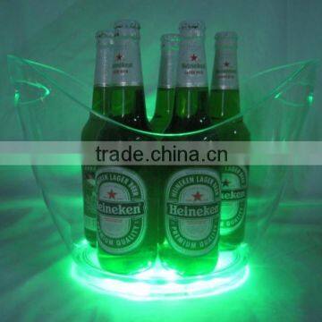 Cutom Wine Acrylic Light Up Led Brighting Ice Bucket China Manufacturer