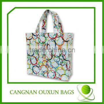 Vivid color plastic carry bag design