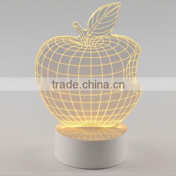 design apple shape decorative led night lights/Customized beautiful apple shaped led Night Lights/OEM led Night Lights Factory