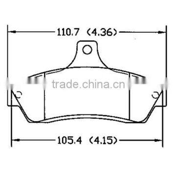 brake rotor replacement D1048 92175205 for Buick Holden Pontiac rear carbon brake pads