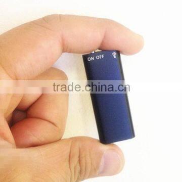 192KBPS usb high definition 48KHZ MP3 wearable super mini voice recorder WAV 8 hours continuously playing one button operate