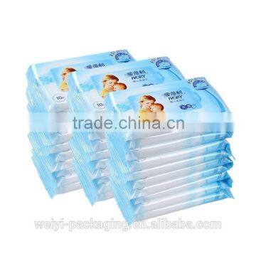 high quality packaging bag baby wet tissue paper plastic bags