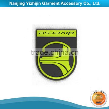 3D Embossed Logo Transparent Rubber Silicone Label