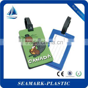 2016 promotional custom made hard plastic luggage tag flight