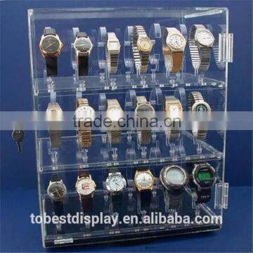 Hot Sale Rotating Watch Display Stand, Acrylic Plastic Watch Bands Display