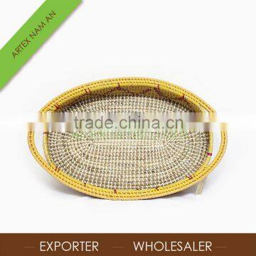 New 2016 oval seagrass serving tray, food tray