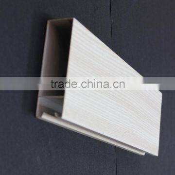 Sweat Resistance Wood Grain Suspended Metal Linear Ceiling Decorative Aluminum Square Tube Screen Ceiling Tiles