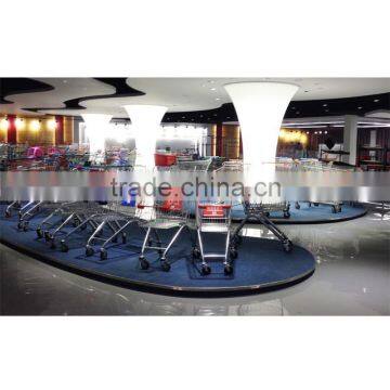 Powder Coating 17 Liter Children Use Kid Shopping Cart With Flag photo-3