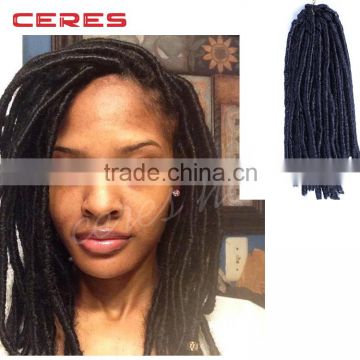 cheap wholesale price ebony soft dread lock synthetic braiding hair extension                        
                                                Quality Choice