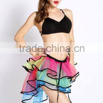 Burlesque Half Bustle Belt tutu Skirt Sexy Halloween lingerie dress