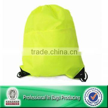 Custom Cheap Drawstring School Polyester Backpack Bag