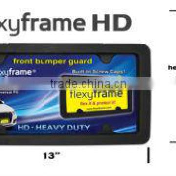 Flexyframe Heavy Duty License Plate Frame Bumper Guard